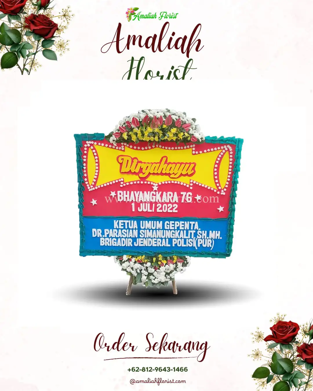 Papan Bunga HUT Ulang Tahun Koto Kampar Hulu